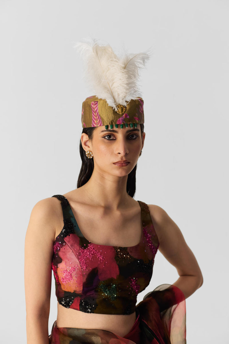 FURONG BLOUSE silk by Yam in multi color for women in Singapore