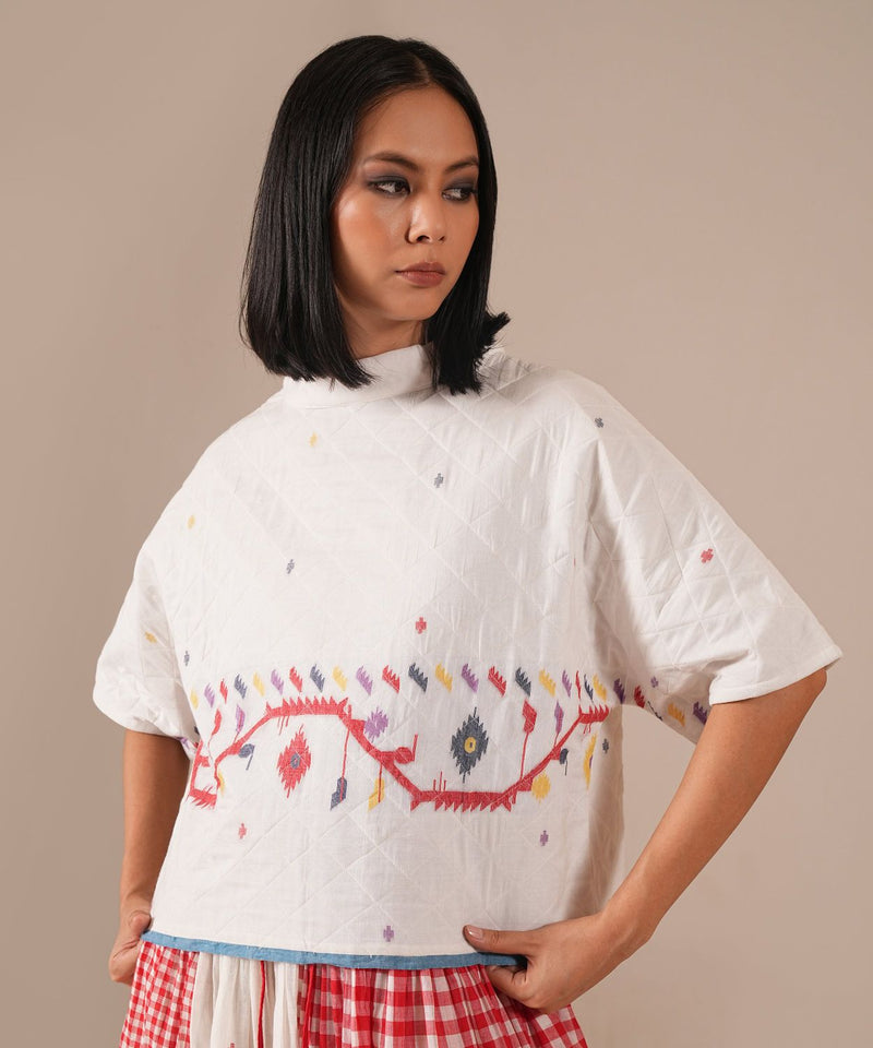 GARNET IVORY SET 100% cotton Buy GARNET IVORY SET from C&W | Co-Ord Sets for Women by Indigo Dreams in red color for women in Singapore