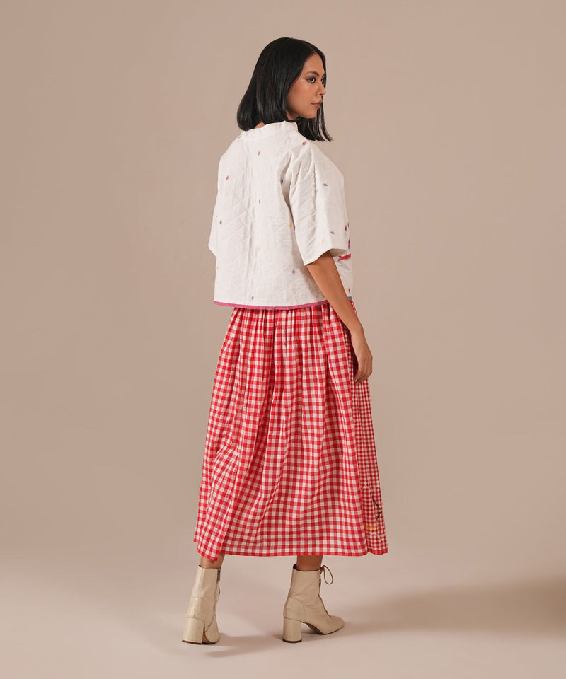 GARNET IVORY SET 100% cotton Buy GARNET IVORY SET from C&W | Co-Ord Sets for Women by Indigo Dreams in red color for women in Singapore
