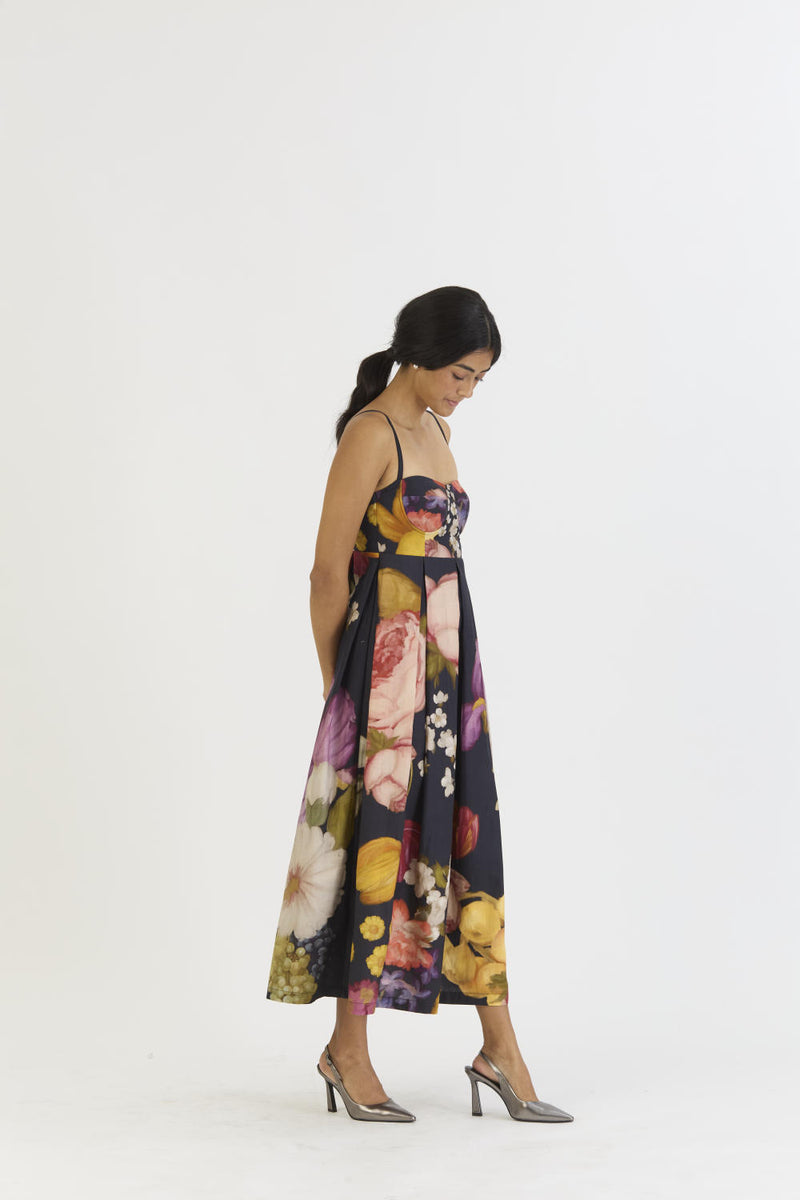 GLORY BLACK BRALETTE DRESS satin by Yam for women in Singapore