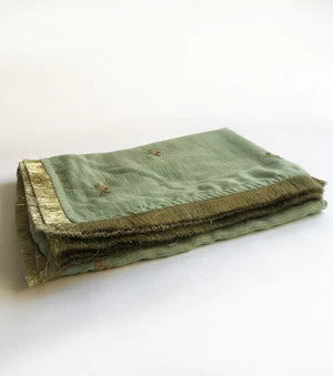 Saba Dupatta Dupattas by Khara Kapas in green for women in Singapore