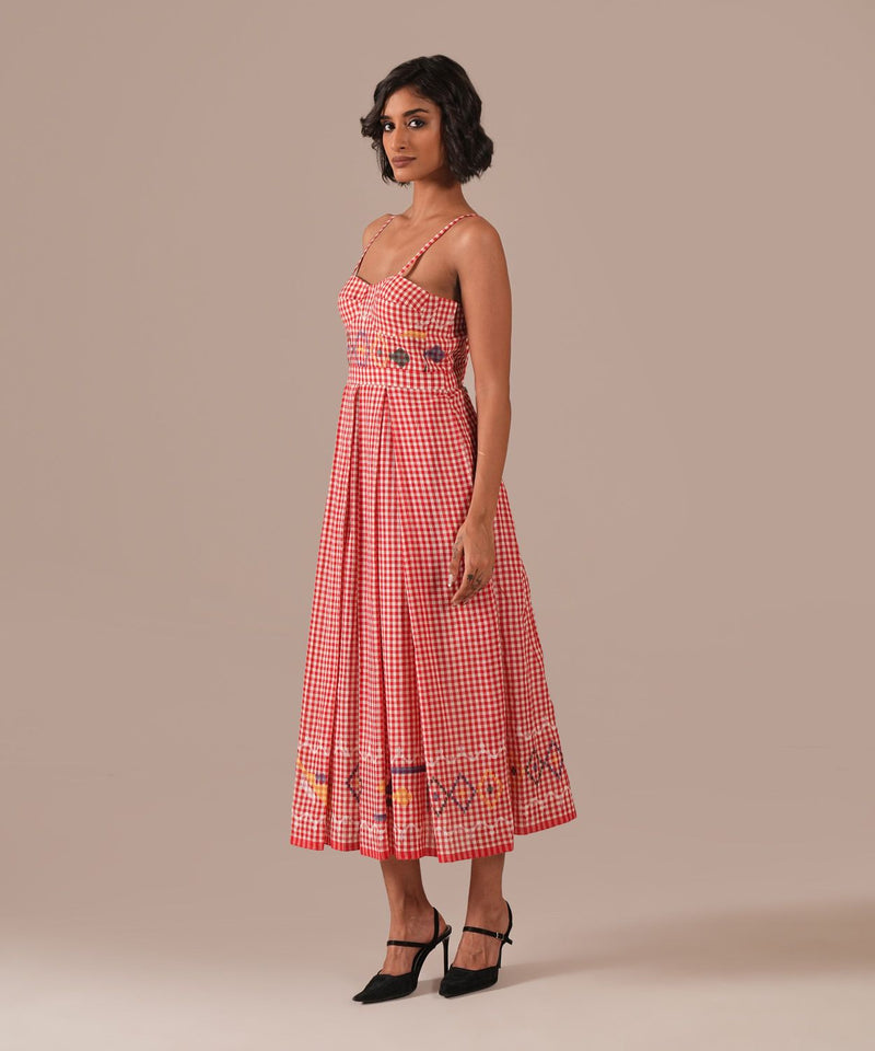 HONEY DAWN DRESS 100% cotton Buy HONEY DAWN DRESS from C&W | Dresses for Women by Indigo Dreams in red color for women in Singapore