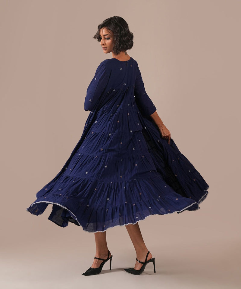 INDIGO ECHO DRESS 100% cotton Buy INDIGO ECHO DRESS from C&W | Dresses for Women by Indigo Dreams in blue color for women in Singapore