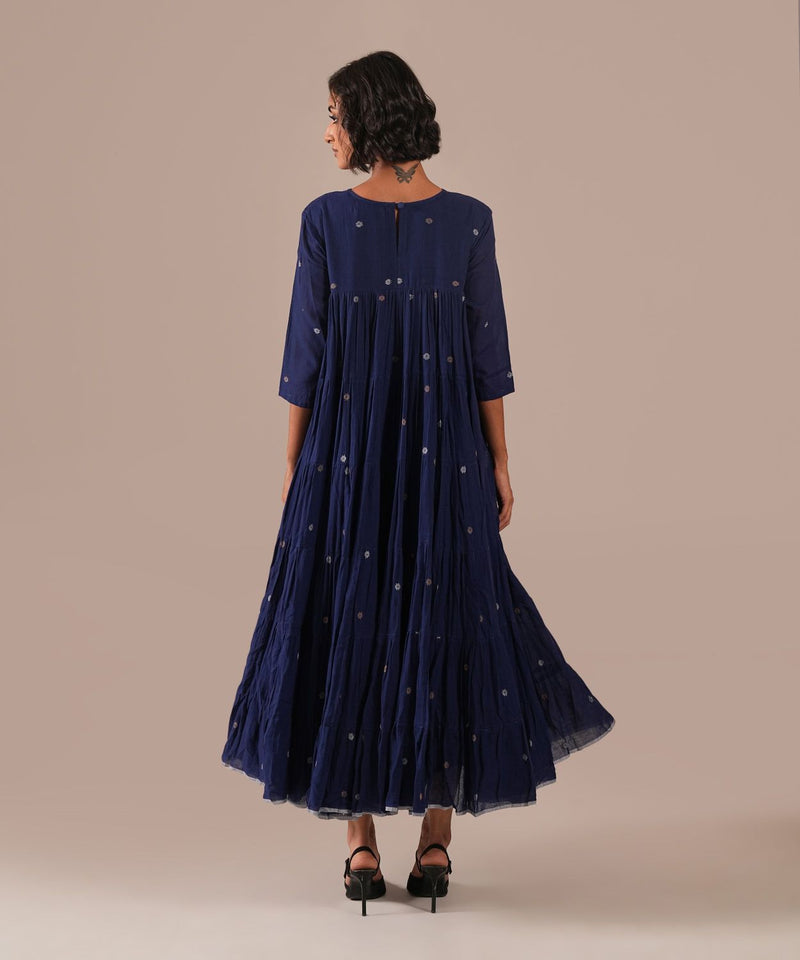 INDIGO ECHO DRESS 100% cotton Buy INDIGO ECHO DRESS from C&W | Dresses for Women by Indigo Dreams in blue color for women in Singapore