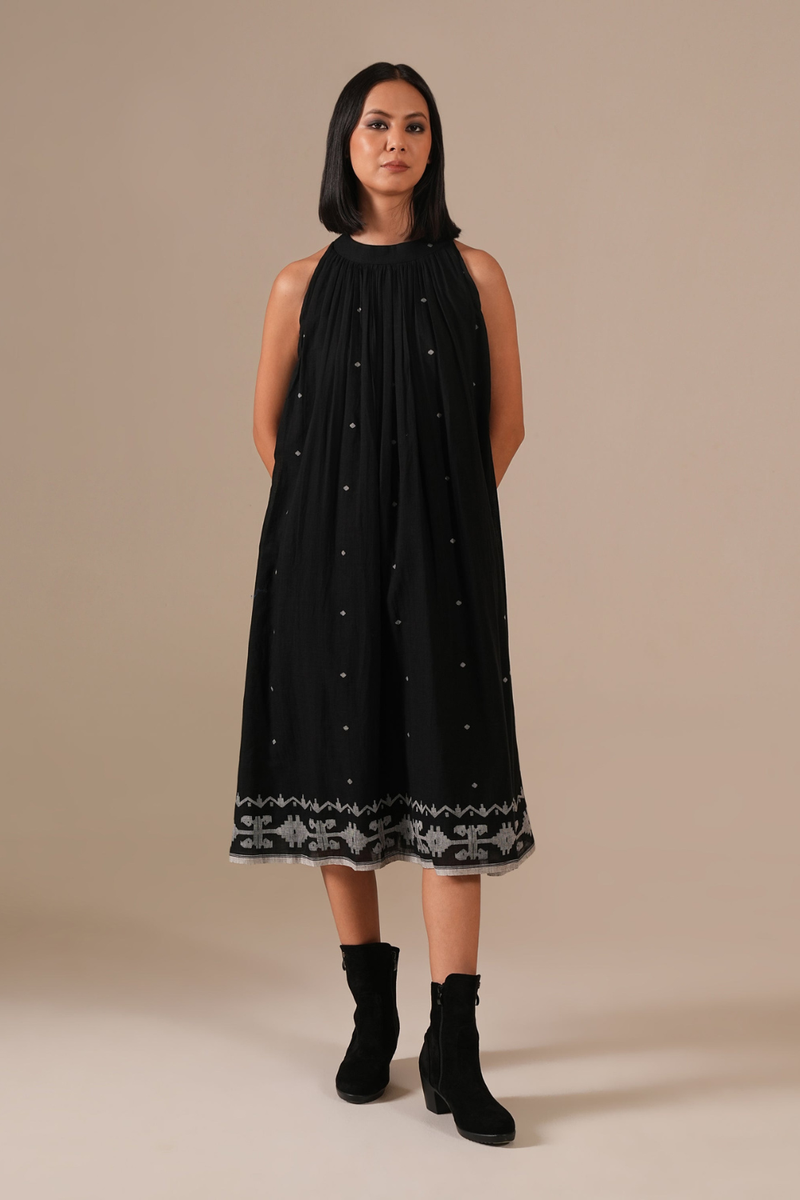 Ink Dress 100% cotton Buy Ink Dress from C&W | Dresses for Women by Indigo Dreams for women in Singapore