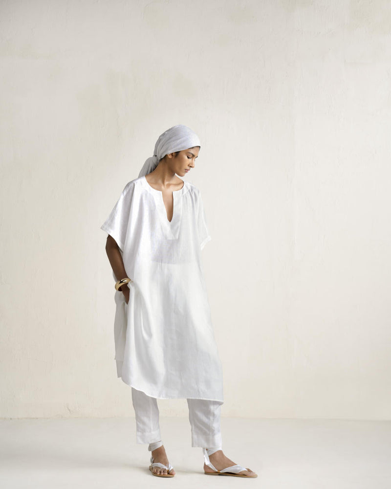 KOSHO KAFTAN SET linen Buy KOSHO KAFTAN SET from C&W | Light Kurta Sets for Women by Ituvana in black color for women in Singapore