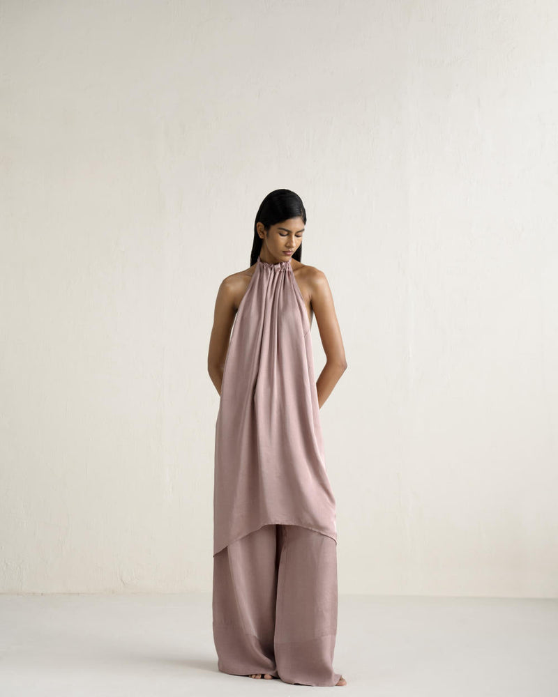 SEKUSHI APRON SET silk Buy SEKUSHI APRON SET from C&W | Co-Ord Sets for Women by Ituvana in pink color for women in Singapore