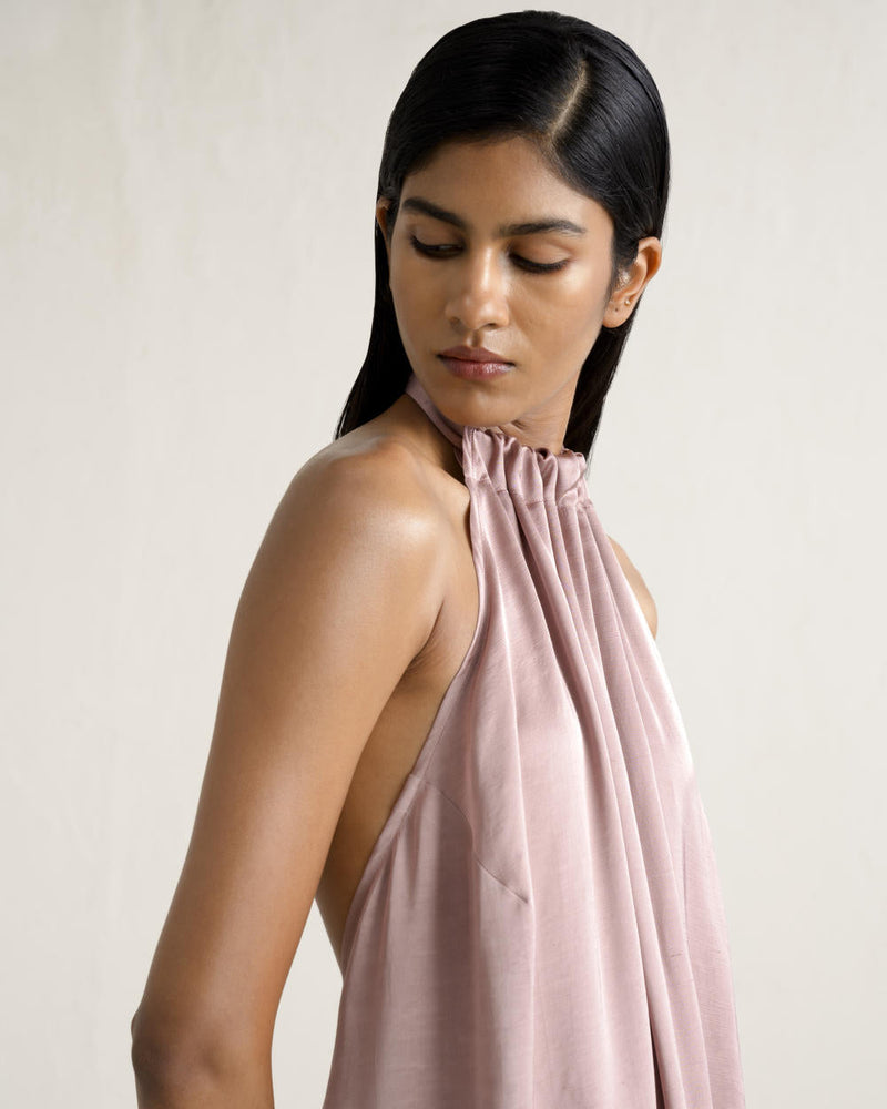 SEKUSHI APRON SET silk Buy SEKUSHI APRON SET from C&W | Co-Ord Sets for Women by Ituvana in pink color for women in Singapore
