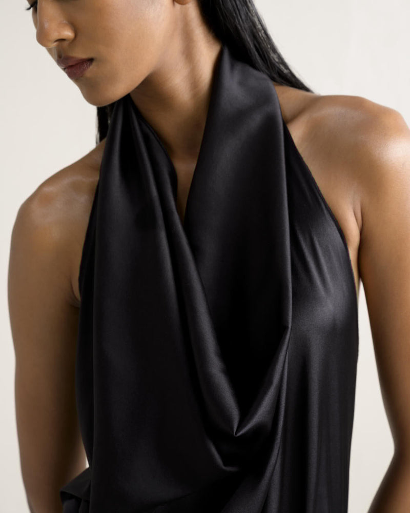 RONGU SKIRT SET silk Buy RONGU SKIRT SET from C&W | Co-Ord Sets for Women by Ituvana in black color for women in Singapore