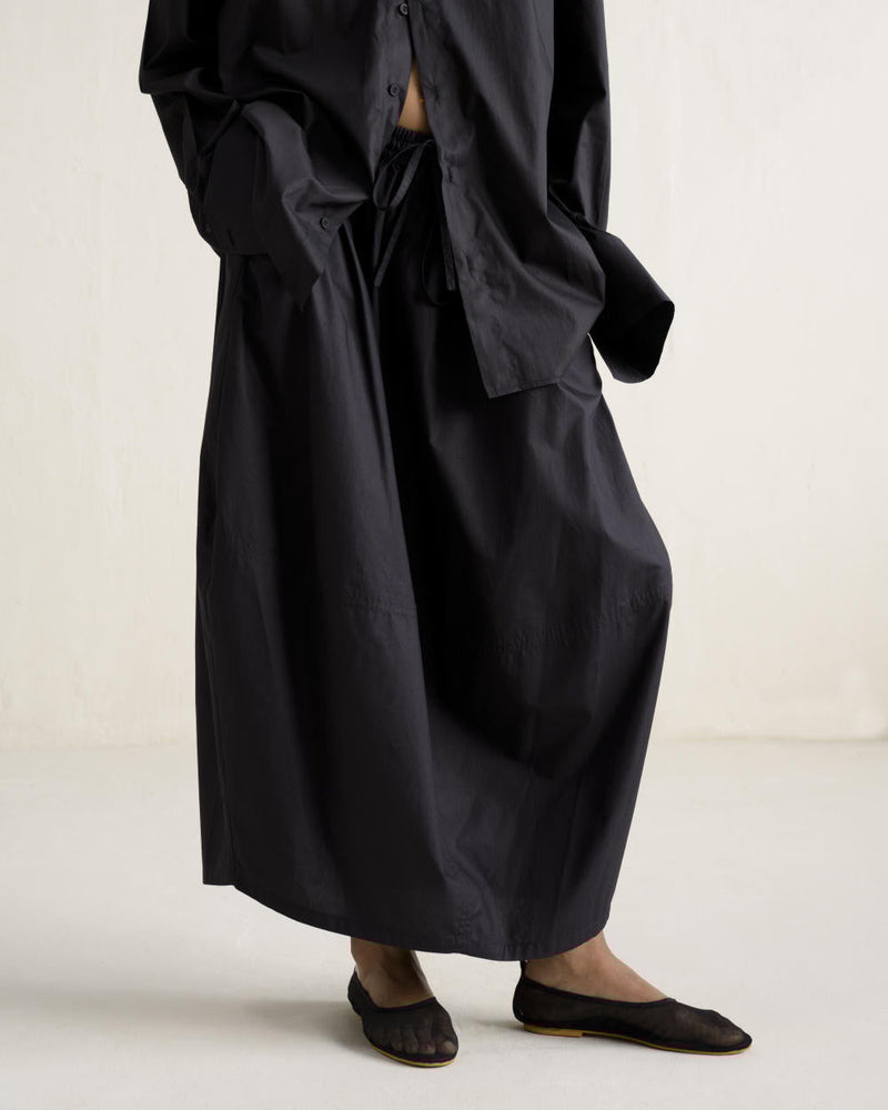 SHOSHA SKIRT SET 100% cotton Buy SHOSHA SKIRT SET from C&W | Co-Ord Sets for Women by Ituvana in black color for women in Singapore