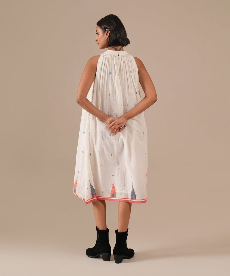 IVORY LYRA DRESS 100% cotton Buy IVORY LYRA DRESS from C&W | Dresses for Women by Indigo Dreams in white color for women in Singapore