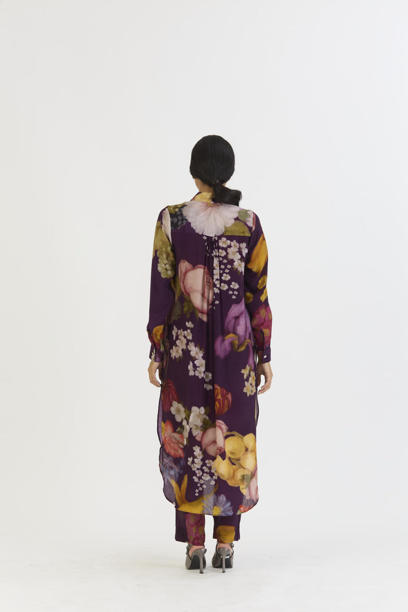 JAMUN WRAP SET by Yam in purple color for women in Singapore