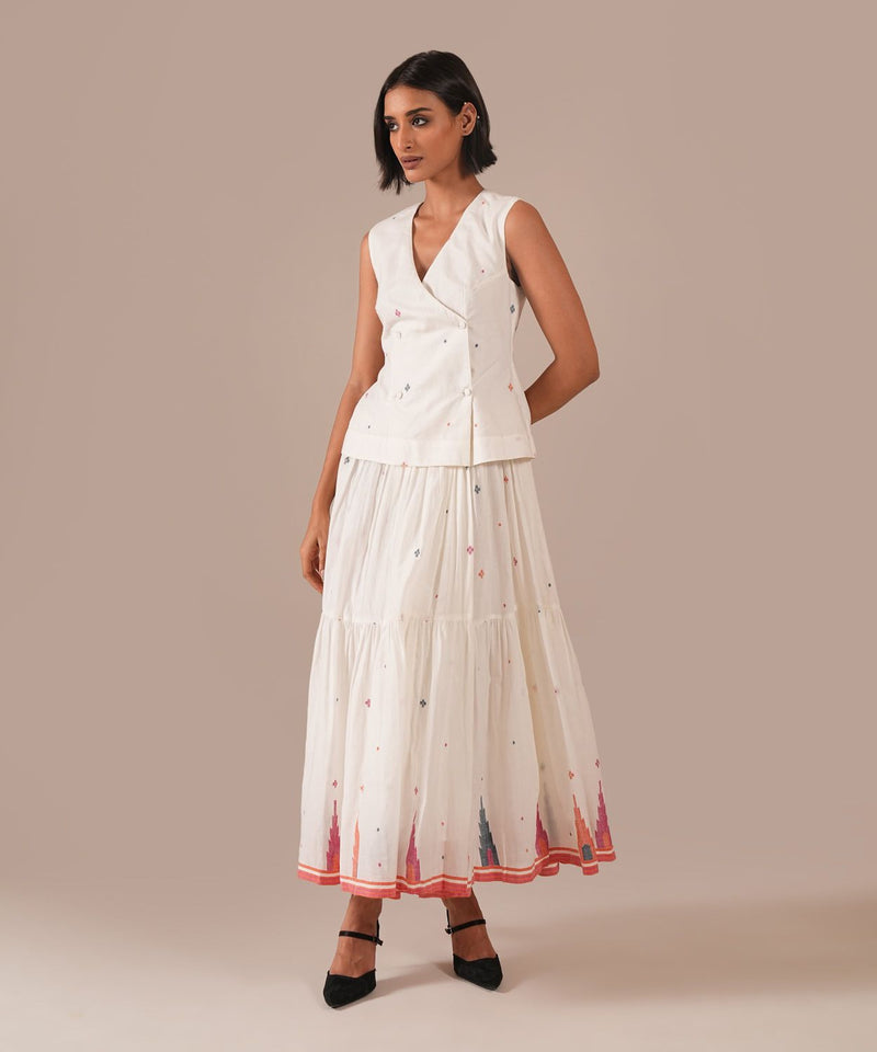 JASMINE DEW SET 100% cotton Buy JASMINE DEW SET from C&W | Co-Ord Sets for Women by Indigo Dreams in white color for women in Singapore
