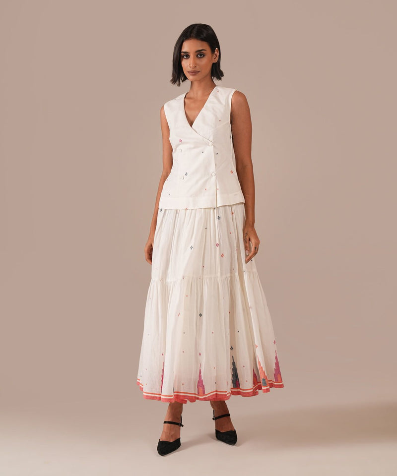 JASMINE DEW SET 100% cotton Buy JASMINE DEW SET from C&W | Co-Ord Sets for Women by Indigo Dreams in white color for women in Singapore