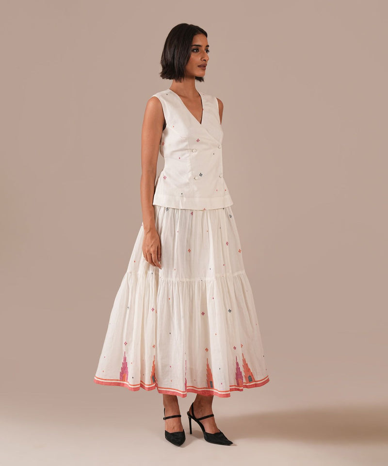 JASMINE DEW SET 100% cotton Buy JASMINE DEW SET from C&W | Co-Ord Sets for Women by Indigo Dreams in white color for women in Singapore