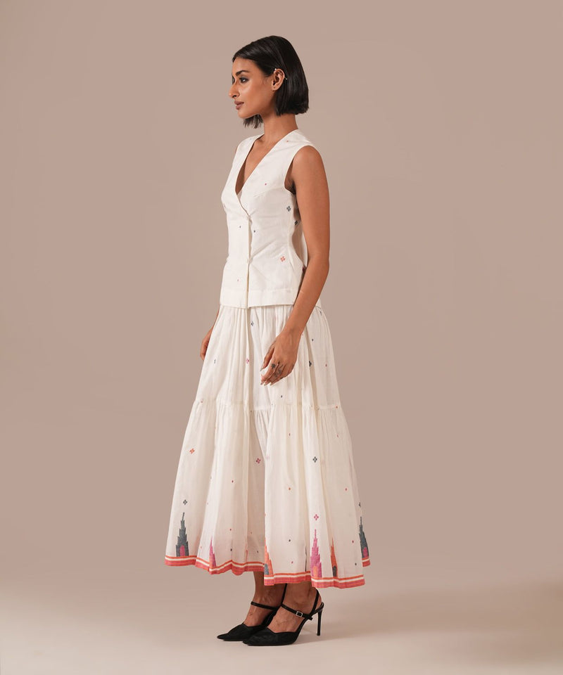 JASMINE DEW SET 100% cotton Buy JASMINE DEW SET from C&W | Co-Ord Sets for Women by Indigo Dreams in white color for women in Singapore