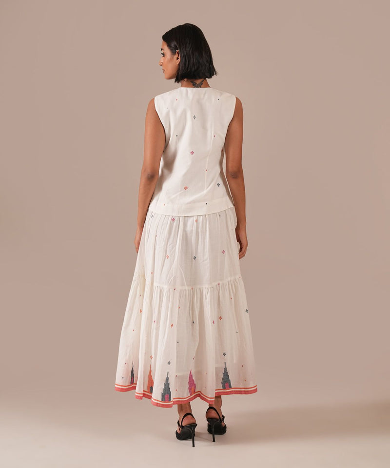 JASMINE DEW SET 100% cotton Buy JASMINE DEW SET from C&W | Co-Ord Sets for Women by Indigo Dreams in white color for women in Singapore
