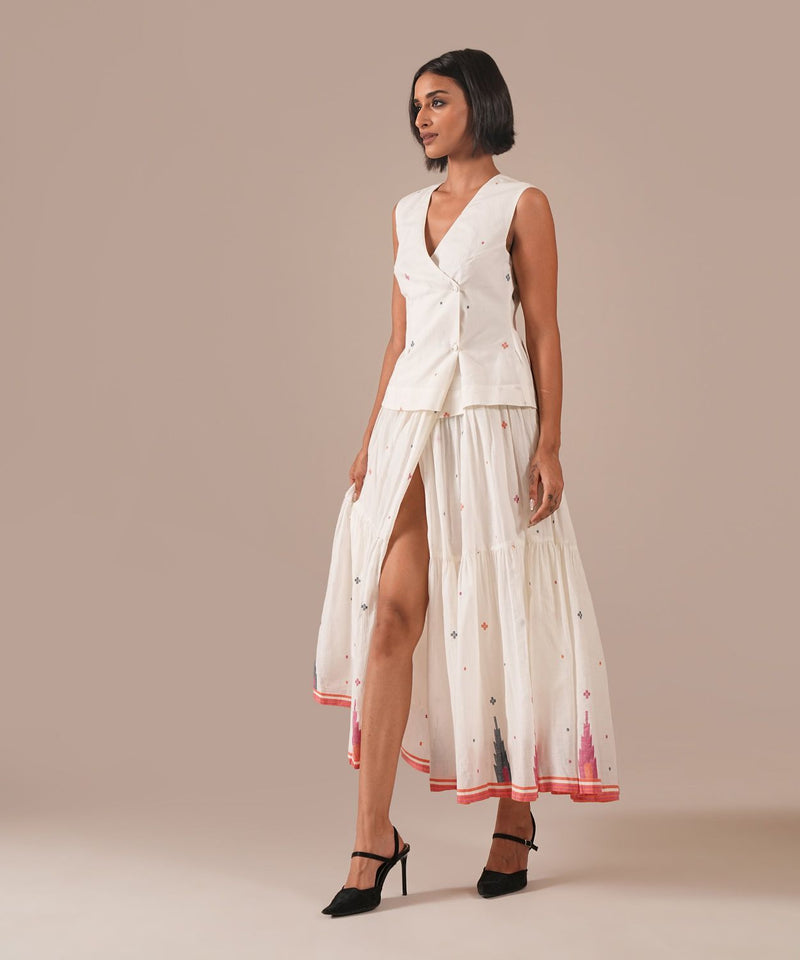 JASMINE DEW SET 100% cotton Buy JASMINE DEW SET from C&W | Co-Ord Sets for Women by Indigo Dreams in white color for women in Singapore