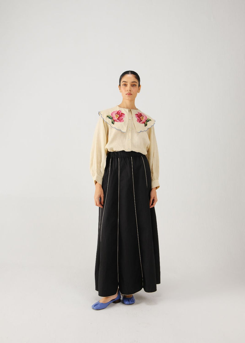 Julia set-Ivory rose emb. cotton by CORD for women in Singapore