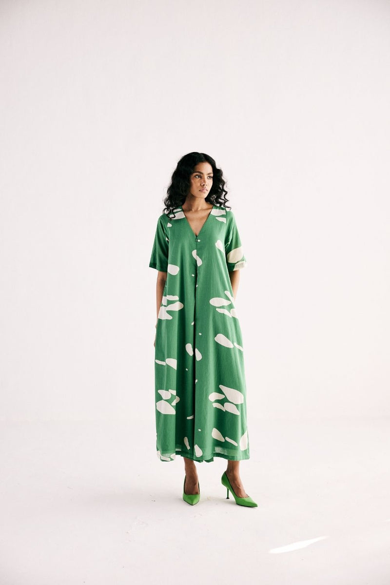 GEMS OF PARADISE JUMPSUIT cotton by Khara Kapas in green for women in Singapore
