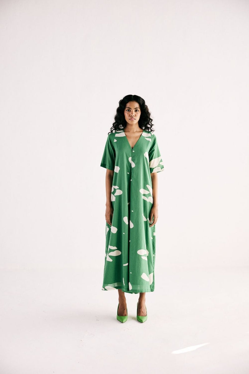 GEMS OF PARADISE JUMPSUIT cotton by Khara Kapas in green for women in Singapore