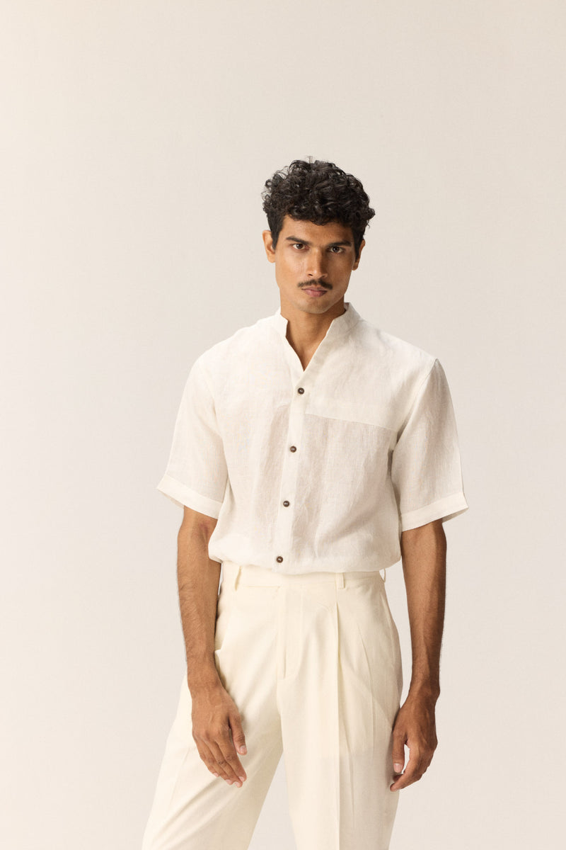 Frost Walk Trousers cotton by Khara Kapas Men in white for men in Singapore