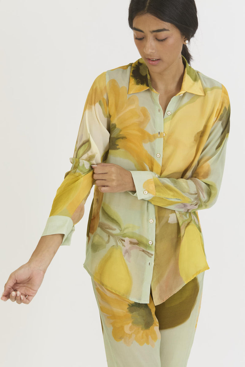 LEMONADE CO-ORD by Yam in yellow color for women in Singapore