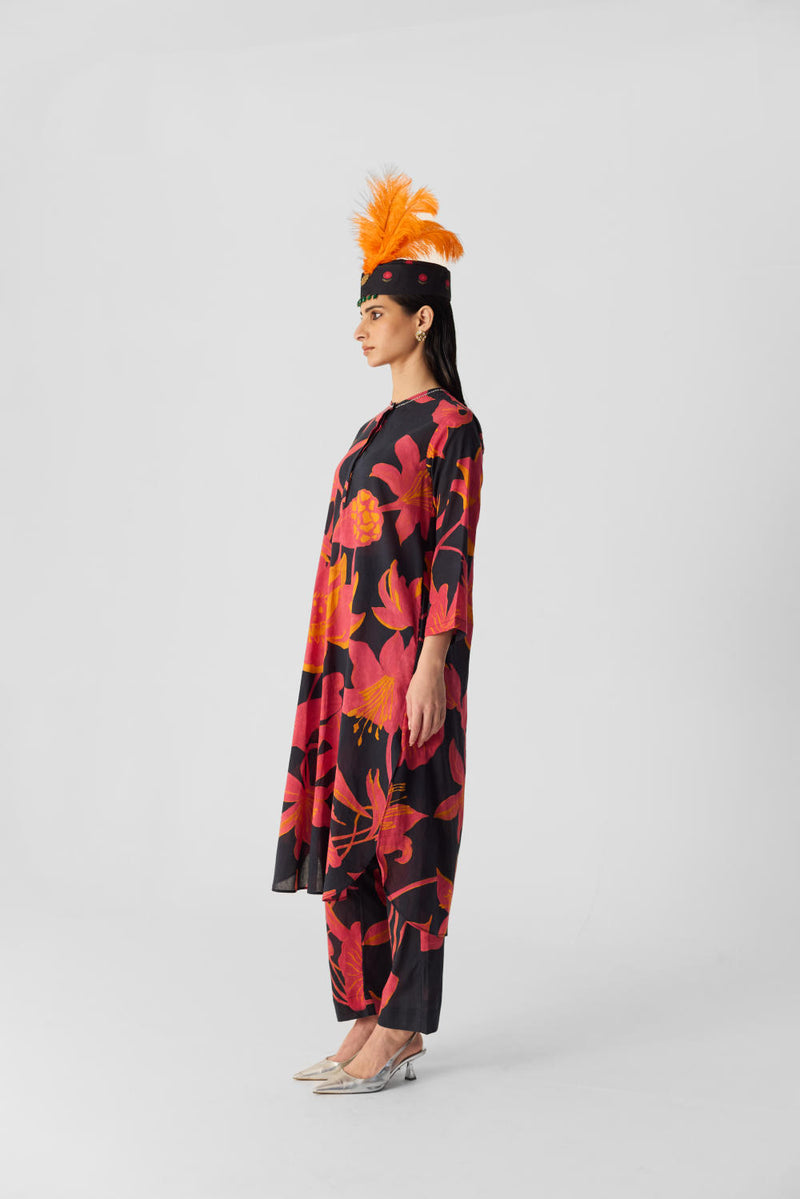 LIAN COTTON KURTA SET cotton by Yam in multi color for women in Singapore
