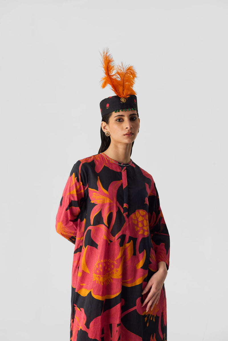 LIAN COTTON KURTA SET cotton by Yam in multi color for women in Singapore