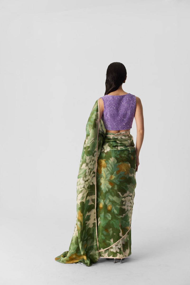 LILAC EMBROIDERED BLOUSE by Yam for women in Singapore