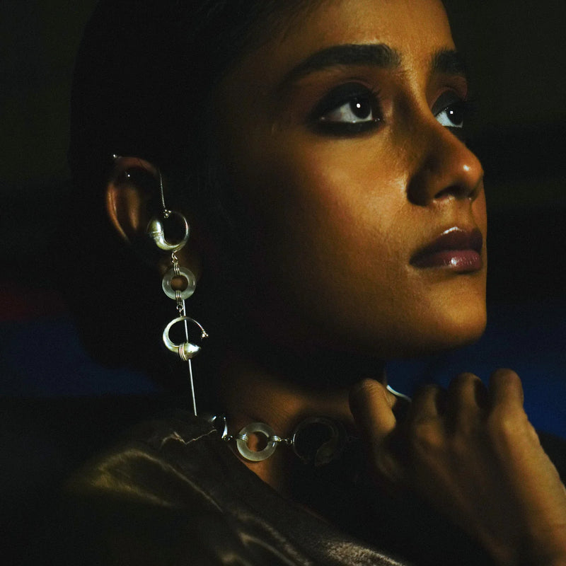 Rasä Fish Earrings brass earring by Surmeyi for women in Singapore
