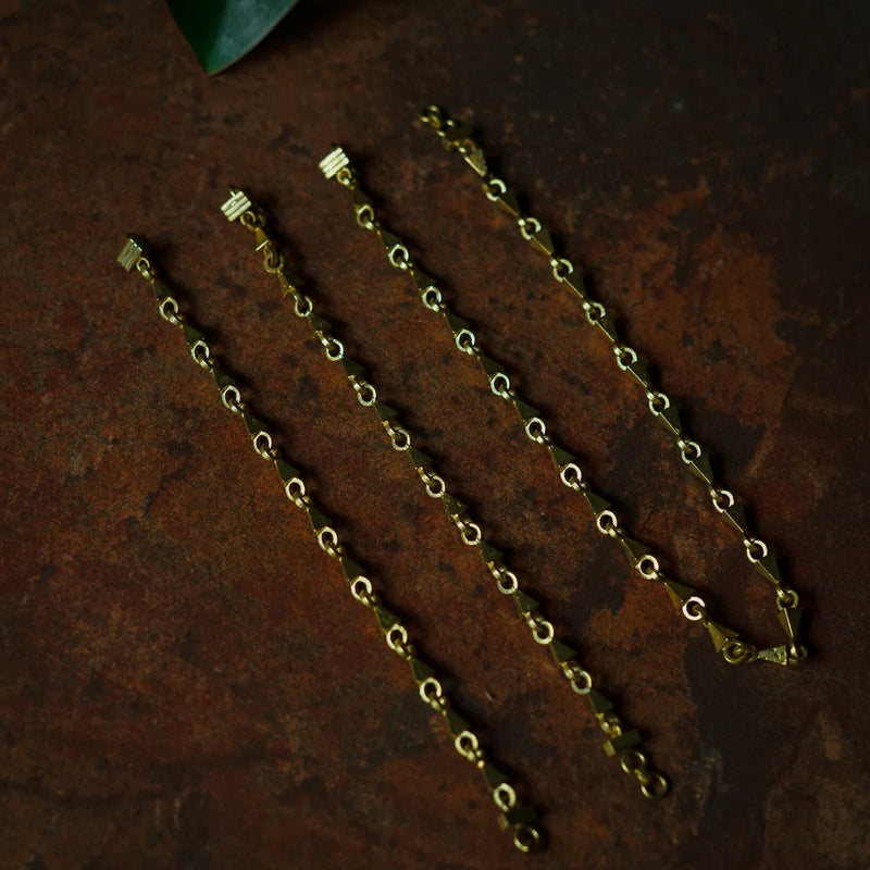 5-in-1 Love String and Studs brass neckpiece by Surmeyi for women in Singapore