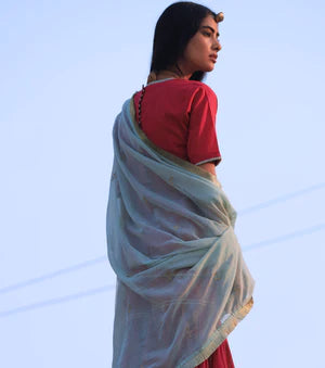 Khwaab sharara set cotton Kurta/Kurta Sets by Khara Kapas for women in Singapore