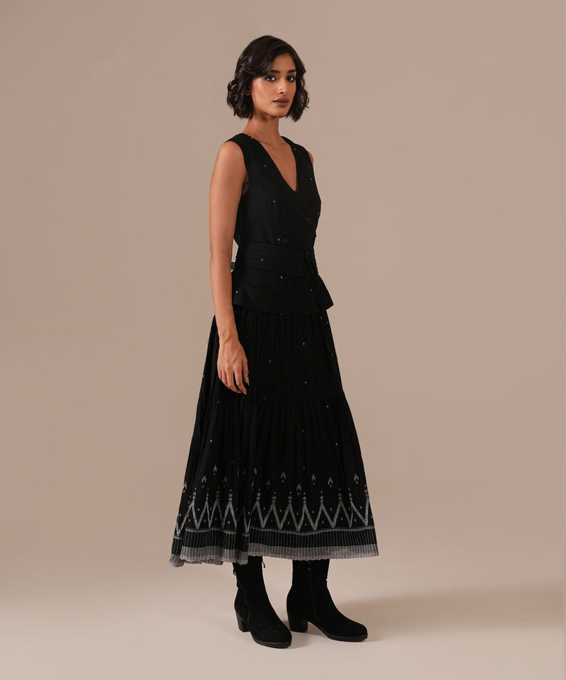 MIDNIGHT SKY DRESS silk Buy MIDNIGHT SKY DRESS from C&W | Dresses for Women by Indigo Dreams in black color for women in Singapore