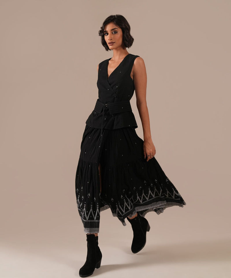MIDNIGHT SKY DRESS silk Buy MIDNIGHT SKY DRESS from C&W | Dresses for Women by Indigo Dreams in black color for women in Singapore