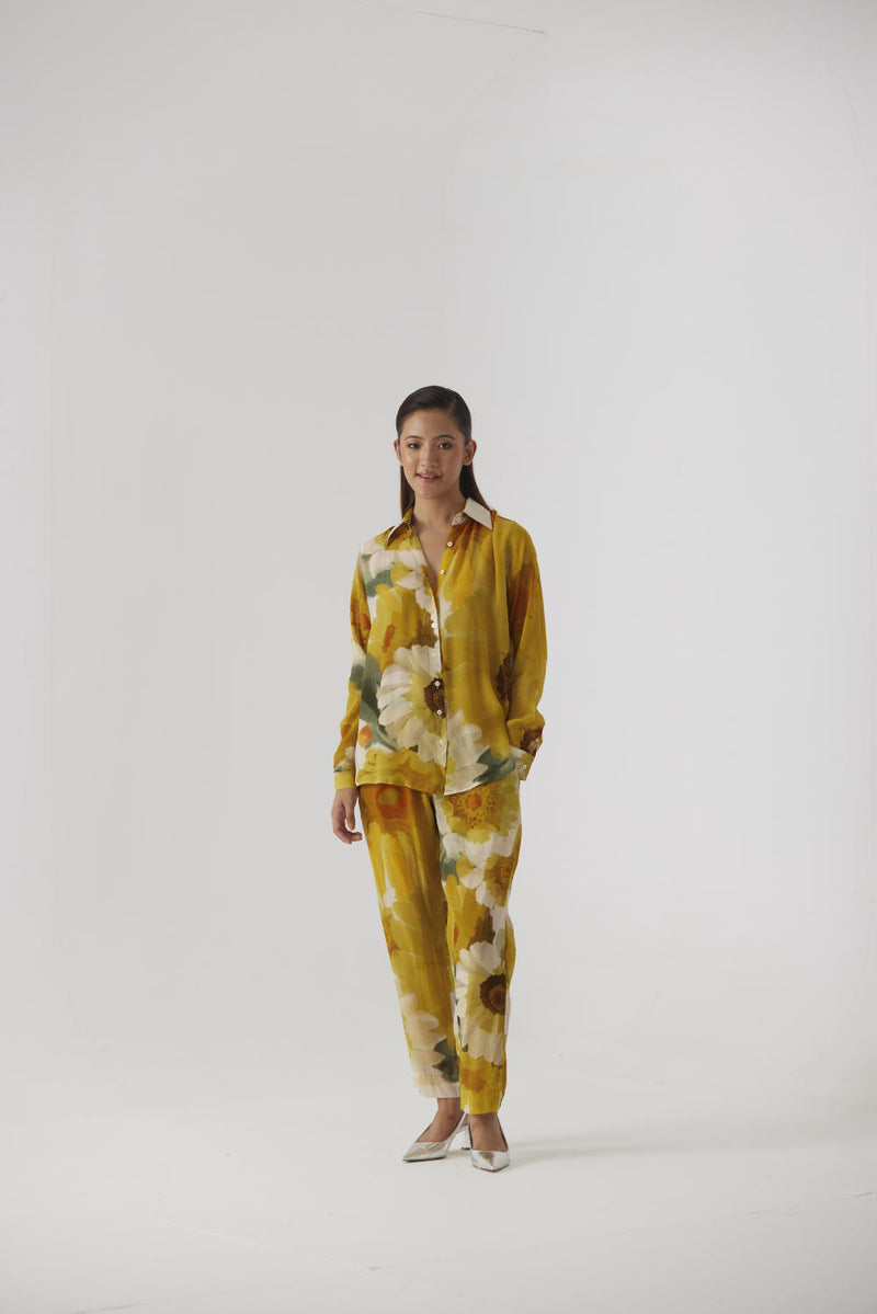 MIMOSA CO-ORD by Yam in yellow color for women in Singapore