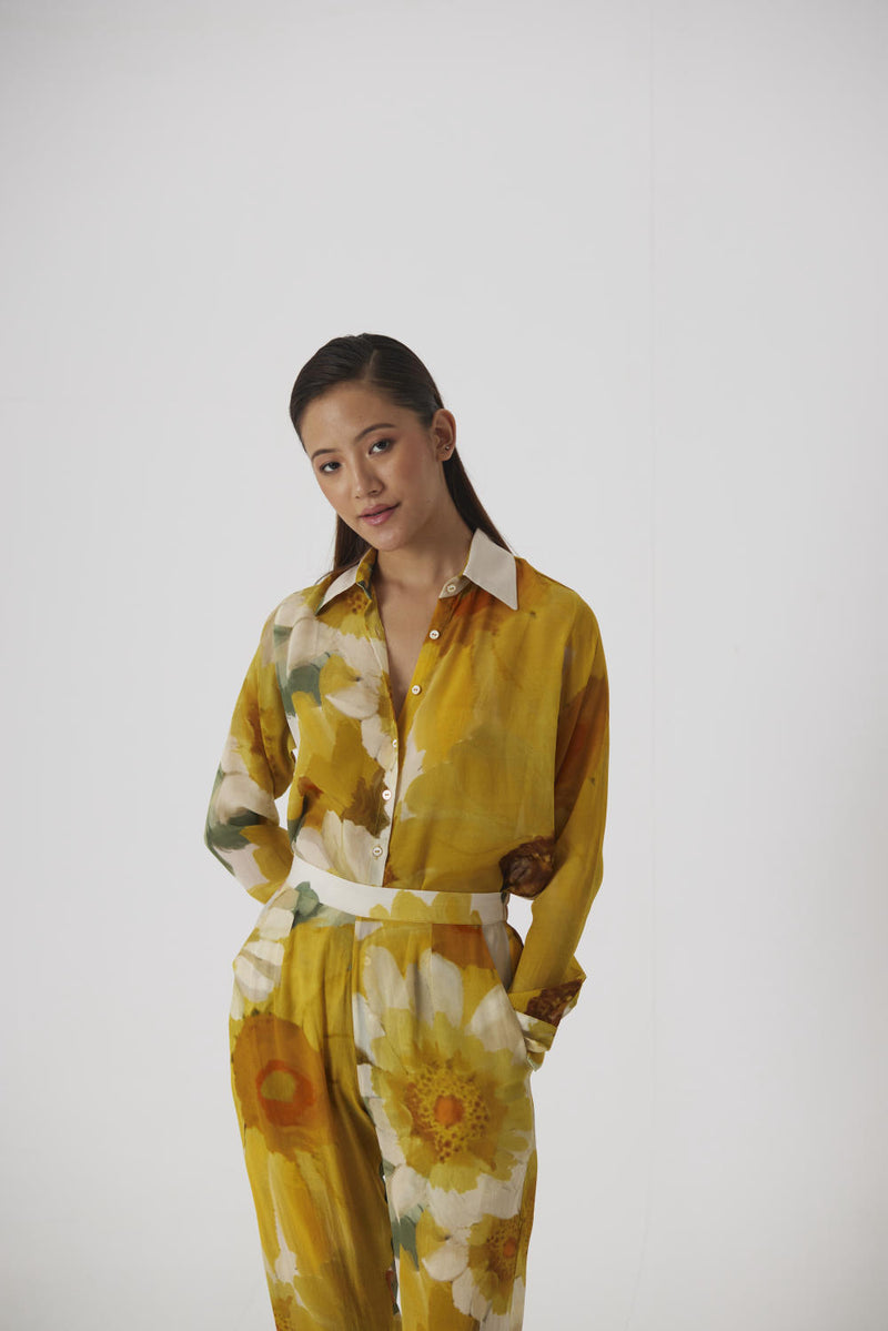 MIMOSA CO-ORD by Yam in yellow color for women in Singapore