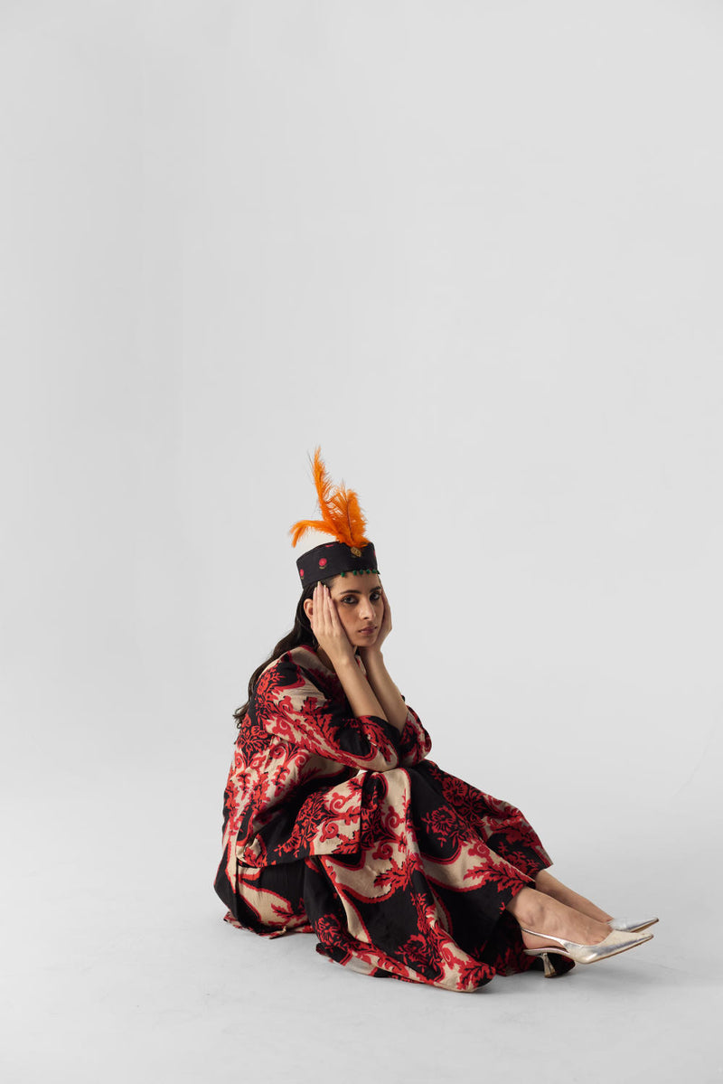 MOLI SHARARA SET silk by Yam in multi color for women in Singapore