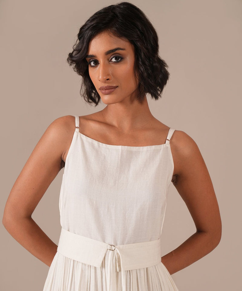 MOON GLOW DRESS 100% cotton Buy MOON GLOW DRESS from C&W | Dresses for Women by Indigo Dreams in white color for women in Singapore
