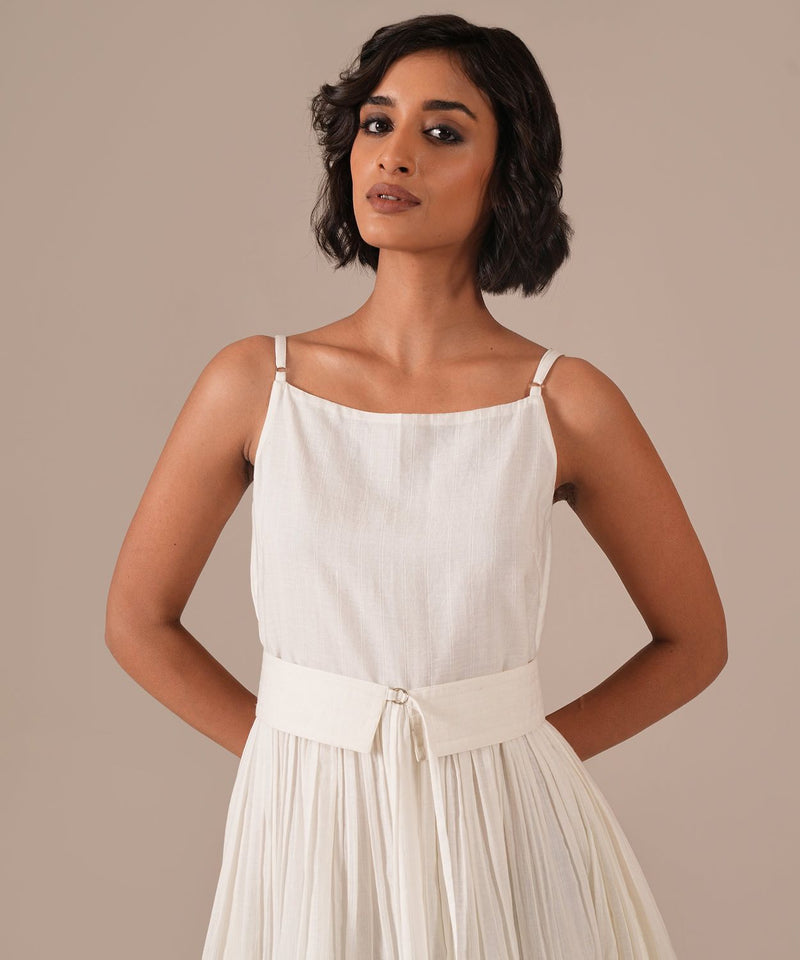 MOON GLOW DRESS 100% cotton Buy MOON GLOW DRESS from C&W | Dresses for Women by Indigo Dreams in white color for women in Singapore