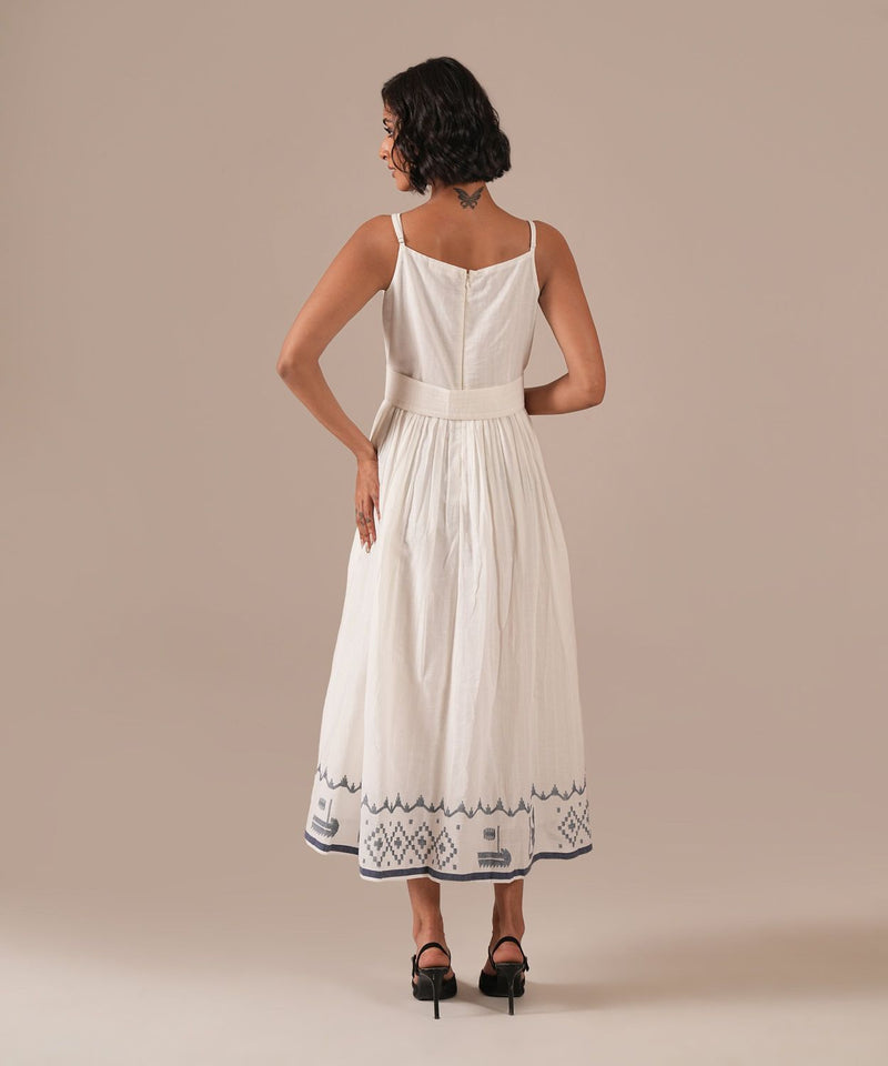MOON GLOW DRESS 100% cotton Buy MOON GLOW DRESS from C&W | Dresses for Women by Indigo Dreams in white color for women in Singapore