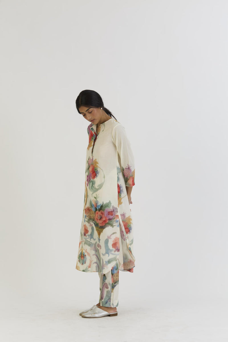 MORELLO LONG KURTA SET cotton by Yam for women in Singapore