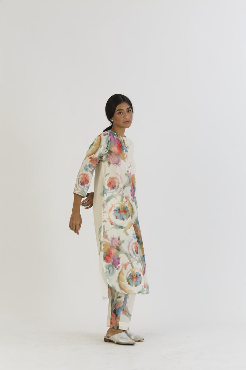 MORELLO LINEN KAFTAN KURTA SET linen by Yam for women in Singapore