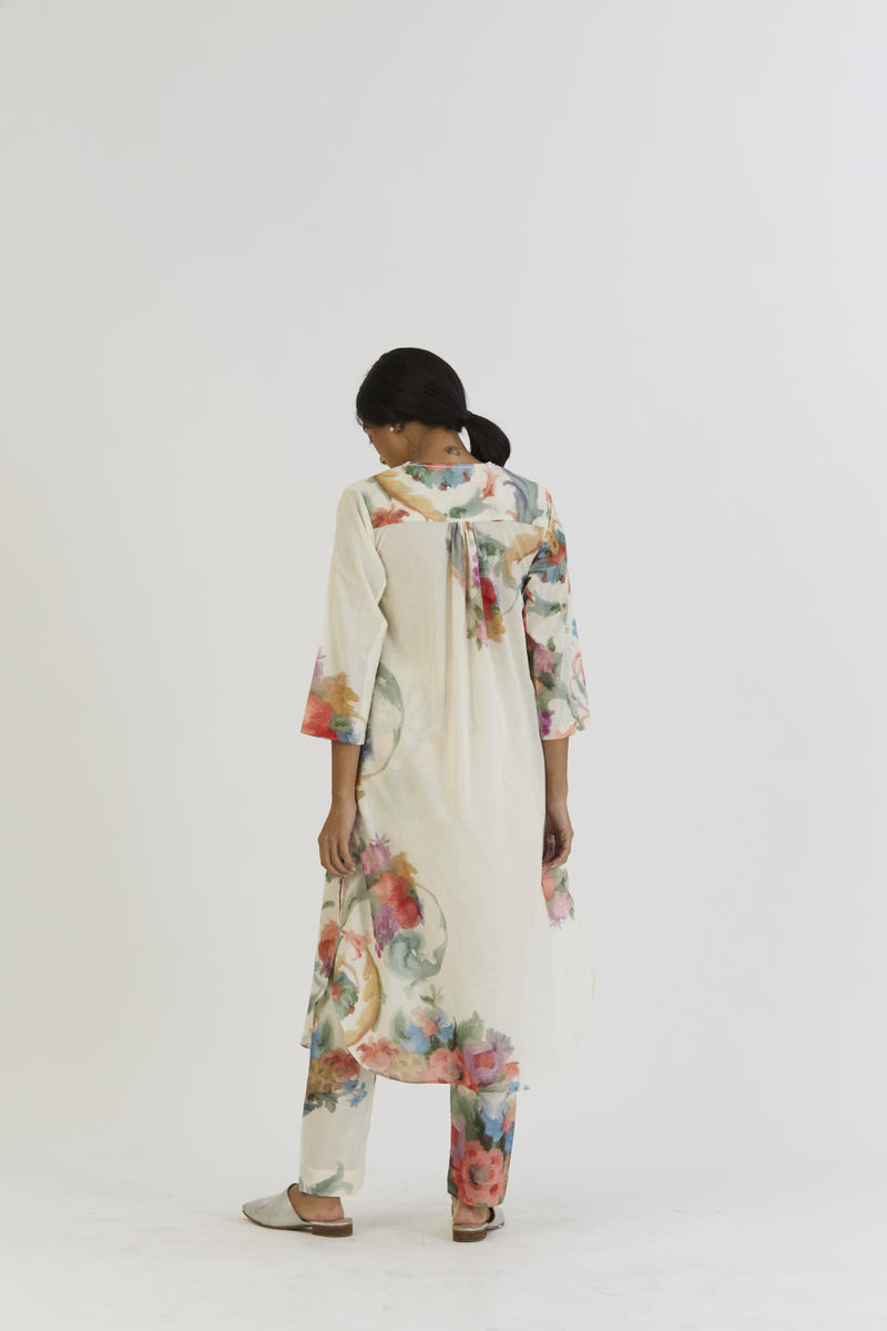 MORELLO LINEN KAFTAN KURTA SET linen by Yam for women in Singapore
