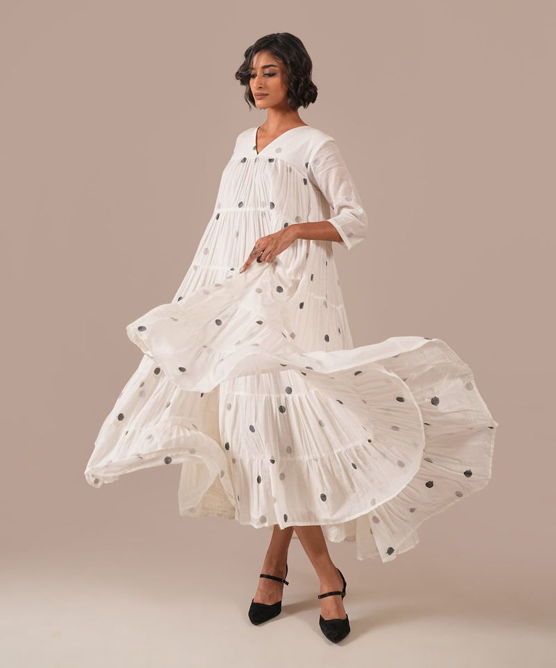 OCEAN DRAPE DRESS 100% cotton Buy OCEAN DRAPE DRESS from C&W | Dresses for Women by Indigo Dreams in white color for women in Singapore