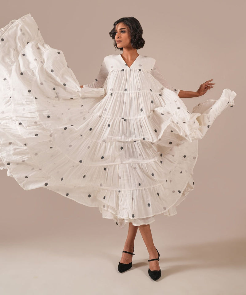 OCEAN DRAPE DRESS 100% cotton Buy OCEAN DRAPE DRESS from C&W | Dresses for Women by Indigo Dreams in white color for women in Singapore
