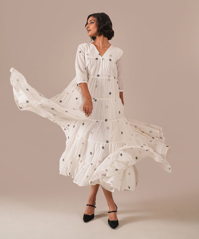 OCEAN DRAPE DRESS 100% cotton Buy OCEAN DRAPE DRESS from C&W | Dresses for Women by Indigo Dreams in white color for women in Singapore