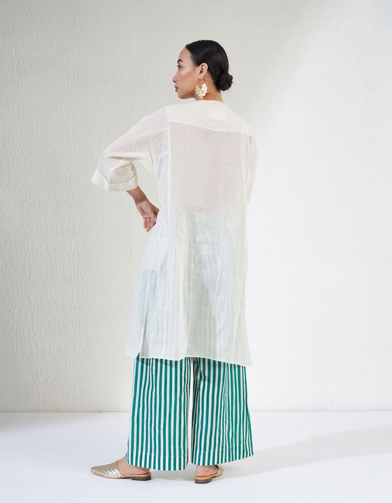 FARAH SET cotton Light Kurta Sets by Aavidi in white color for women in Singapore