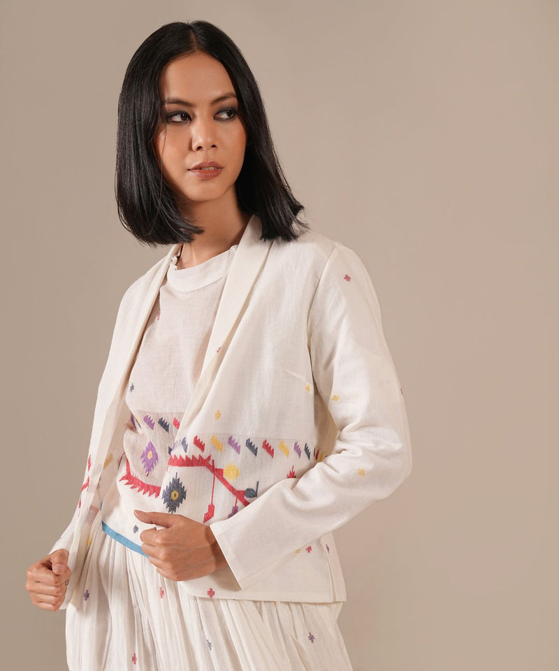 PEARL SONG SET 100% cotton Buy PEARL SONG SET from C&W | Co-Ord Sets for Women by Indigo Dreams in white color for women in Singapore