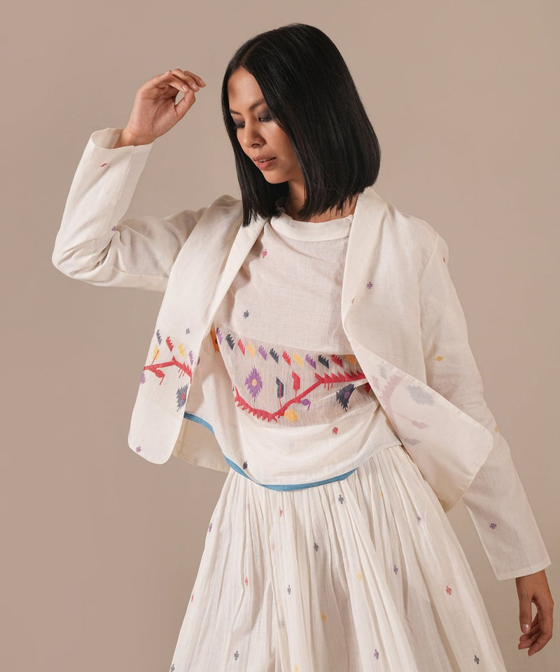 PEARL SONG SET 100% cotton Buy PEARL SONG SET from C&W | Co-Ord Sets for Women by Indigo Dreams in white color for women in Singapore